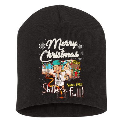 Shitters Full Funny Camper RV Camping TShirt Short Acrylic Beanie