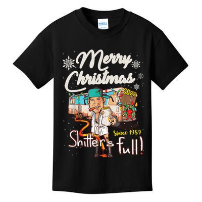 Shitters Full Funny Camper RV Camping TShirt Kids T-Shirt