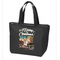 Shitters Full Funny Camper RV Camping TShirt Zip Tote Bag