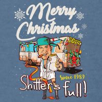 Shitters Full Funny Camper RV Camping TShirt Garment-Dyed Sweatshirt