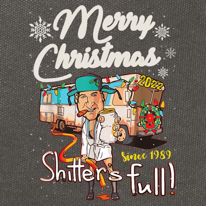 Shitters Full Funny Camper RV Camping TShirt Cotton Canvas Backpack