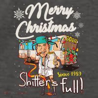 Shitters Full Funny Camper RV Camping TShirt Vector Backpack