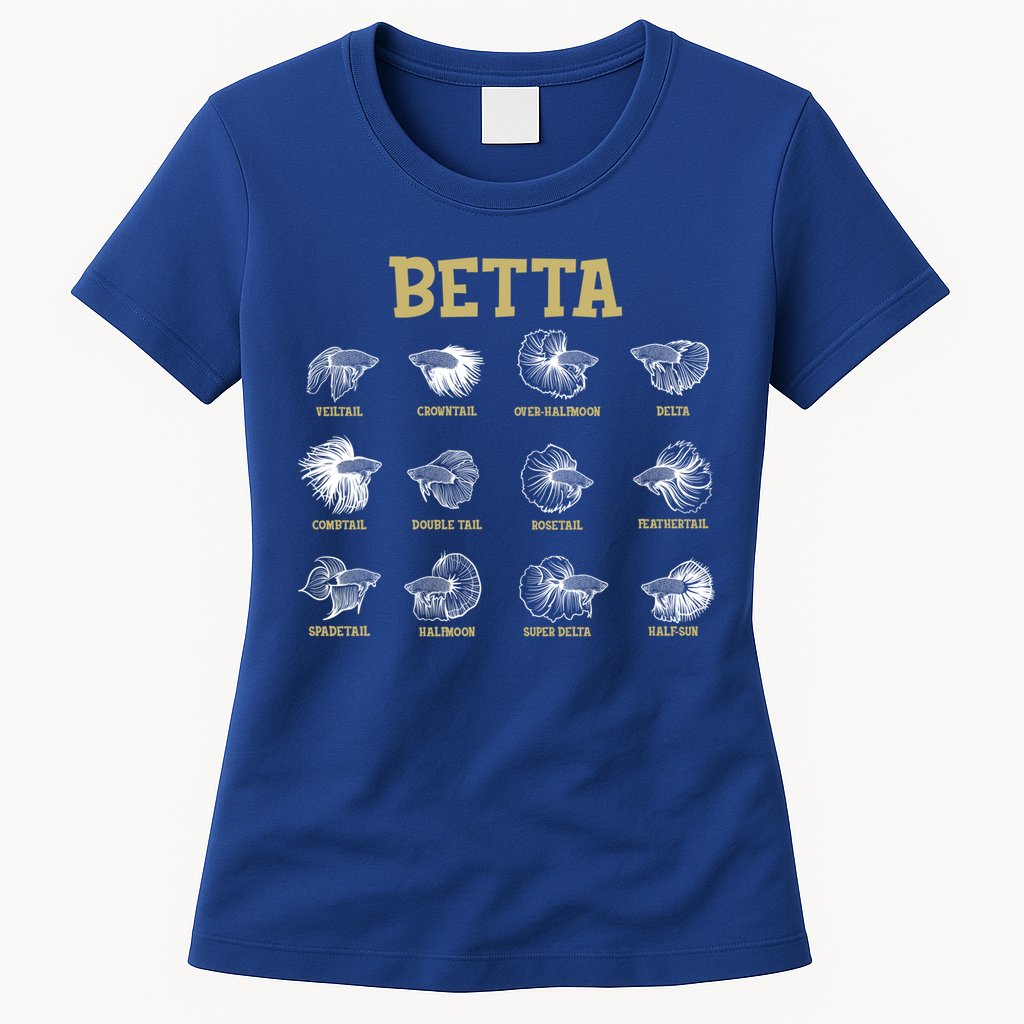 Siamese Fighting Fish Lover Aquarium Keeper Betta Fish Cute Gift Womens T-Shirt
