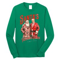 SantaS Favorite Felon Since 2024 Christmas Xmas Funny Trump Long Sleeve Shirt