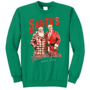 SantaS Favorite Felon Since 2024 Christmas Xmas Funny Trump Sweatshirt