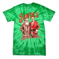 SantaS Favorite Felon Since 2024 Christmas Xmas Funny Trump Tie-Dye T-Shirt