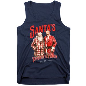 SantaS Favorite Felon Since 2024 Christmas Xmas Funny Trump Tank Top