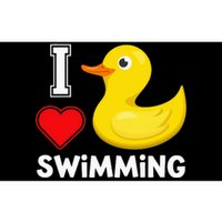 Swim For Funny I Love Swimming Duck Bumper Sticker