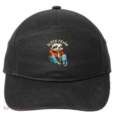 Sloth Fever Funny 7-Panel Snapback Hat