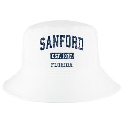 Sanford Florida Fl Vintage Sports Established Cool Comfort Performance Bucket Hat