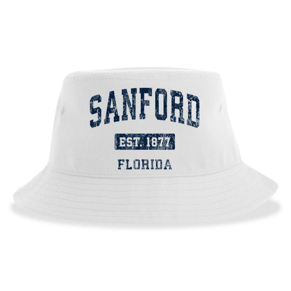 Sanford Florida Fl Vintage Sports Established Sustainable Bucket Hat