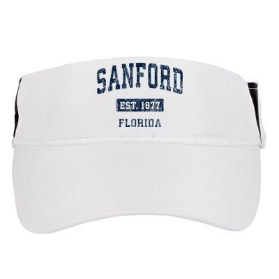 Sanford Florida Fl Vintage Sports Established Adult Drive Performance Visor