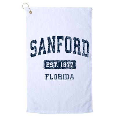 Sanford Florida Fl Vintage Sports Established Golf Towel