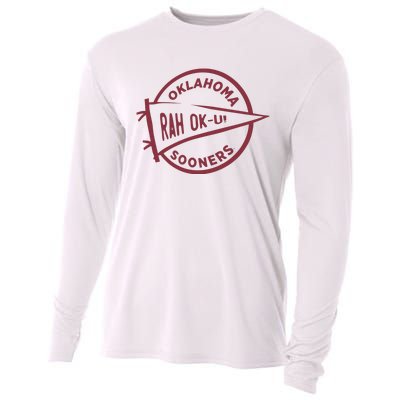 Sooners Fanatics Football Fan Cooling Performance Long Sleeve Crew