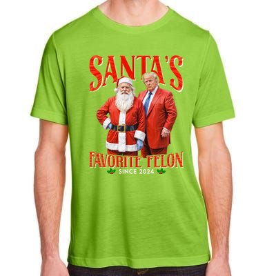 SantaS Favorite Felon Since 2024 Christmas Xmas Funny Trump Gift Adult ChromaSoft Performance T-Shirt