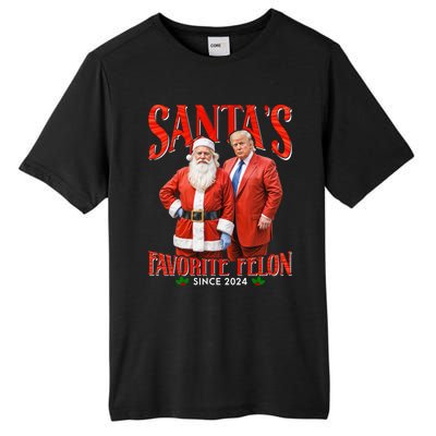 SantaS Favorite Felon Since 2024 Christmas Xmas Funny Trump Gift Tall Fusion ChromaSoft Performance T-Shirt