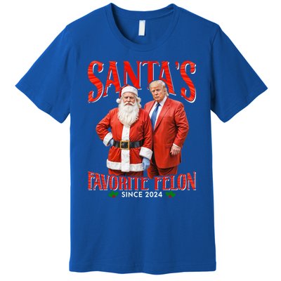 SantaS Favorite Felon Since 2024 Christmas Xmas Funny Trump Gift Premium T-Shirt