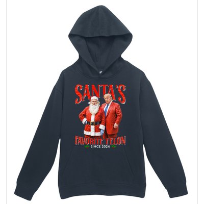 SantaS Favorite Felon Since 2024 Christmas Xmas Funny Trump Gift Urban Pullover Hoodie