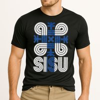 Sisu Finnish Flag Suomi Finland Protection Symbol Rune Cooling Performance Crew T-Shirt