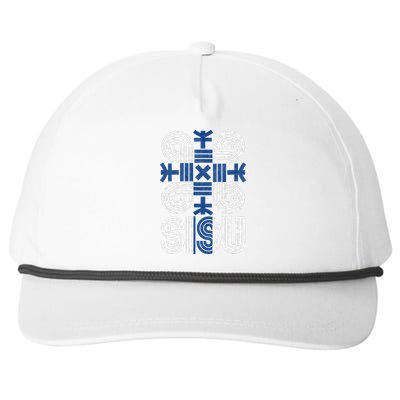 Sisu Finnish Flag Suomi Finland Protection Symbol Rune Snapback Five-Panel Rope Hat