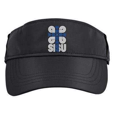 Sisu Finnish Flag Suomi Finland Protection Symbol Rune Adult Drive Performance Visor