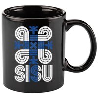Sisu Finnish Flag Suomi Finland Protection Symbol Rune 11oz C Handle Ceramic Mug