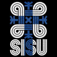 Sisu Finnish Flag Suomi Finland Protection Symbol Rune Drawstring Bag