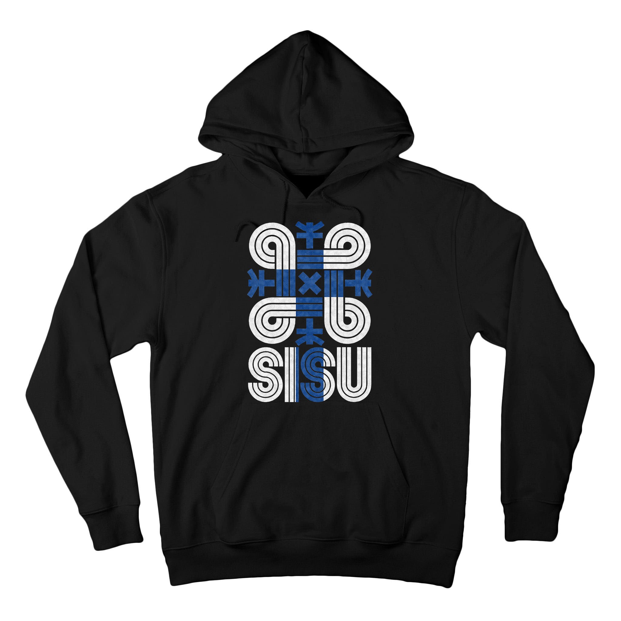 Sisu Finnish Flag Suomi Finland Protection Symbol Rune Tall Hoodie