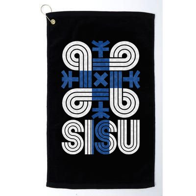 Sisu Finnish Flag Suomi Finland Protection Symbol Rune Golf Towel