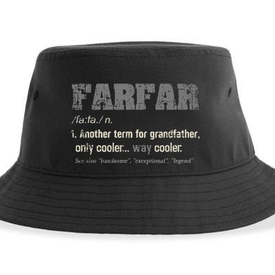 Swedish Farfar Funny Definition Grandpa Sustainable Bucket Hat