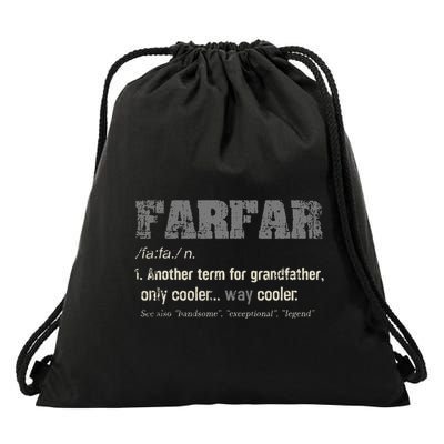 Swedish Farfar Funny Definition Grandpa Drawstring Bag