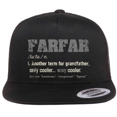Swedish Farfar Funny Definition Grandpa Flatbill Hat
