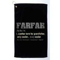 Swedish Farfar Funny Definition Grandpa Golf Towel