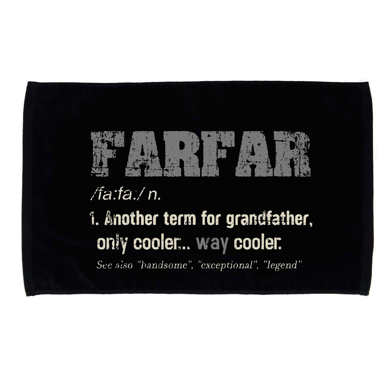 Swedish Farfar Funny Definition Grandpa Microfiber Hand Towel