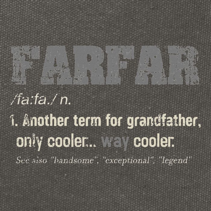 Swedish Farfar Funny Definition Grandpa Cotton Canvas Backpack