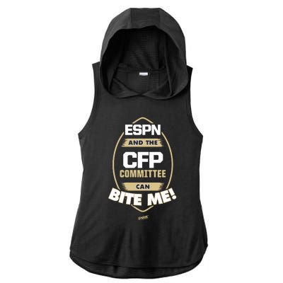 Smack Florida Football Espn And The Cfp Committee Can Bite Me Ladies PosiCharge Tri-Blend Wicking Draft Hoodie Tank