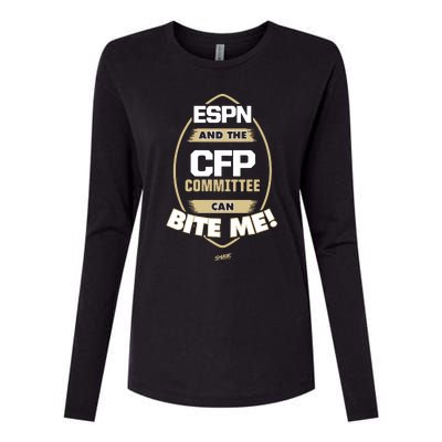 Smack Florida Football Espn And The Cfp Committee Can Bite Me Womens Cotton Relaxed Long Sleeve T-Shirt