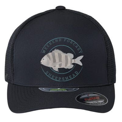 Sheepshead Fishing Fisherman Design Flexfit Unipanel Trucker Cap