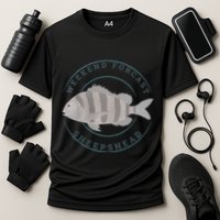 Sheepshead Fishing Fisherman Design Cooling Performance Crew T-Shirt
