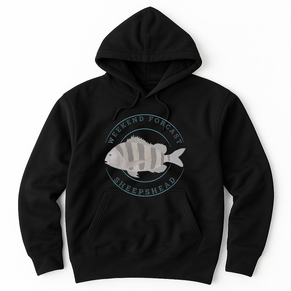 Sheepshead Fishing Fisherman Design Hoodie