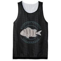 Sheepshead Fishing Fisherman Design Mesh Reversible Basketball Jersey Tank