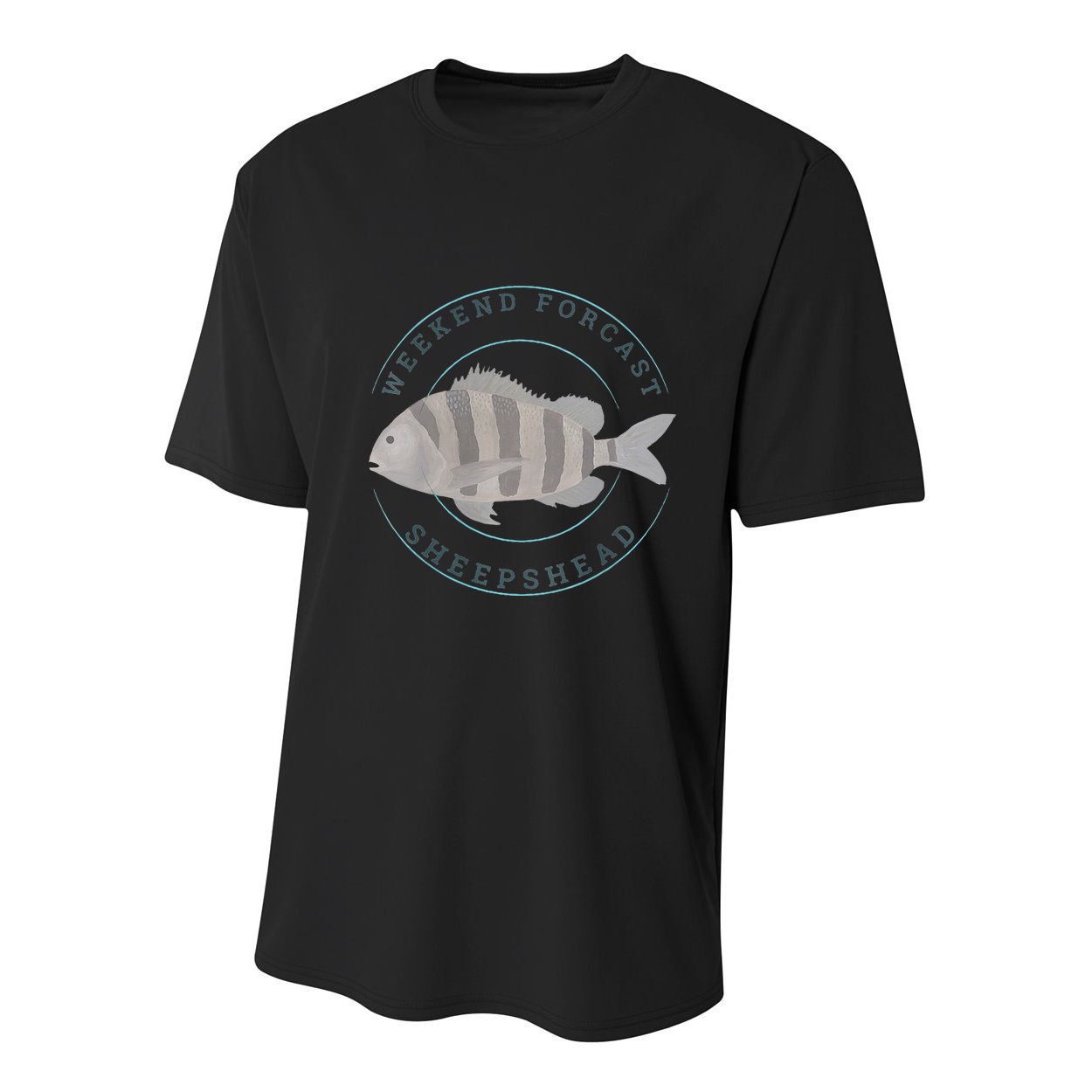 Sheepshead Fishing Fisherman Design Youth Performance Sprint T-Shirt