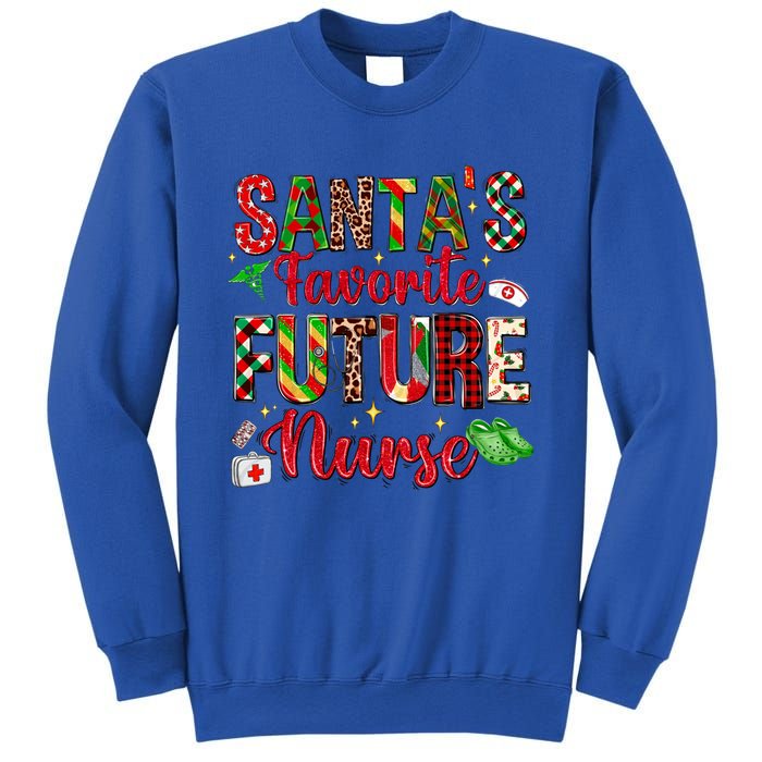 SantaS Favorite Future Nurse Buffalo Plaid Christmas Gift Sweatshirt