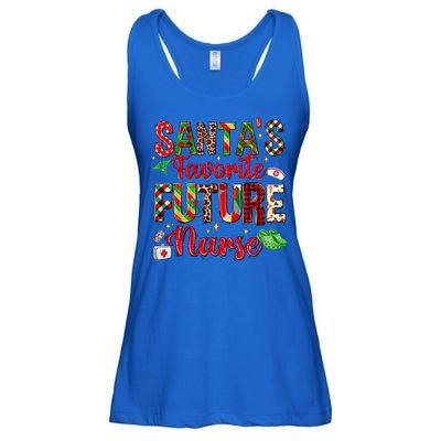 SantaS Favorite Future Nurse Buffalo Plaid Christmas Gift Ladies Essential Flowy Tank