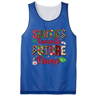 SantaS Favorite Future Nurse Buffalo Plaid Christmas Gift Mesh Reversible Basketball Jersey Tank