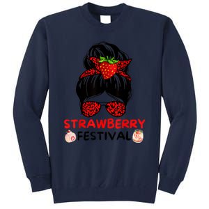 Strawberry Festival Fruit Lover Mom Girl Cute Gifts Tall Sweatshirt