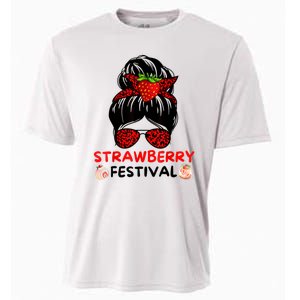 Strawberry Festival Fruit Lover Mom Girl Cute Gifts Cooling Performance Crew T-Shirt