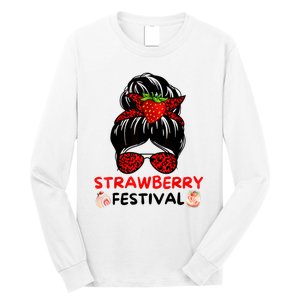 Strawberry Festival Fruit Lover Mom Girl Cute Gifts Long Sleeve Shirt