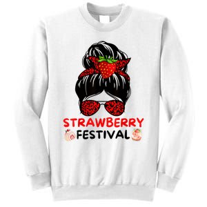 Strawberry Festival Fruit Lover Mom Girl Cute Gifts Sweatshirt