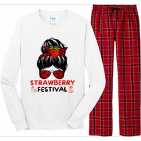 Strawberry Festival Fruit Lover Mom Girl Cute Gifts Long Sleeve Pajama Set